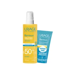 Uriage Bariésun Spray Invisible SPF50+ 200 ml + Baume Réparateur Après-Soleil 50 ml Offert
