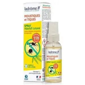 Ladrôme Spray répulsif cutané moustiques et tiques - 50ml
