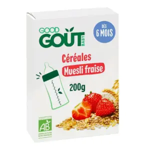 Good Gout Céréales en Poudre Muesli Fraise Dès 8 mois 220g