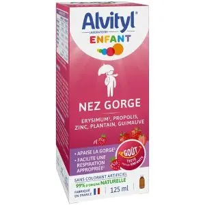 Urgo Alvityl Enfant Nez et Gorge Goût Fraise 125ml