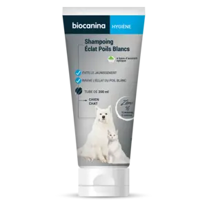 Biocanina shampoing éclat poils blancs 200ml