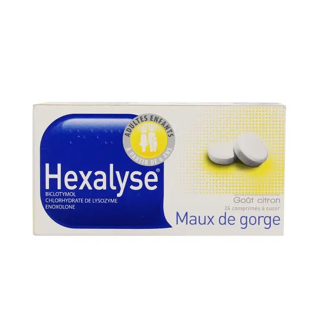 Hexalyse Maux de Gorge 24 Comprimés à sucer