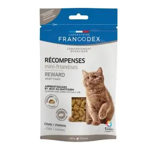 Francodex Mini Friandises Récompenses Saveur Poulet 100 g Pour Chats et Chatons
