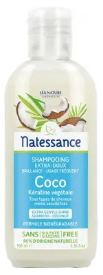 Natessance Shampoing Coco et Kératine Végétale 100 ml