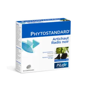 Pileje Phytostandard Artichaut / Radis Noir 30 comprimés - Pharmacie Agnès Praden à Alès