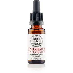 Elixirs and Co - Concentration - Elixir Composé Bio aux Fleurs de Bach 20 ml 