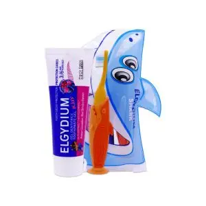 Elgydium Travel Kit Shark Dentifrice 3-6 ans 50ml 