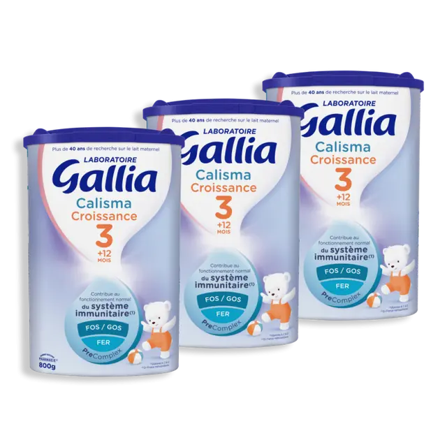 Gallia Calisma Croissance Lait dès 12 mois 3 x 800g