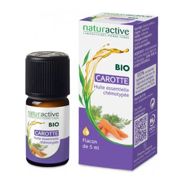 Naturactive huile essentielle de carotte bio 5ml