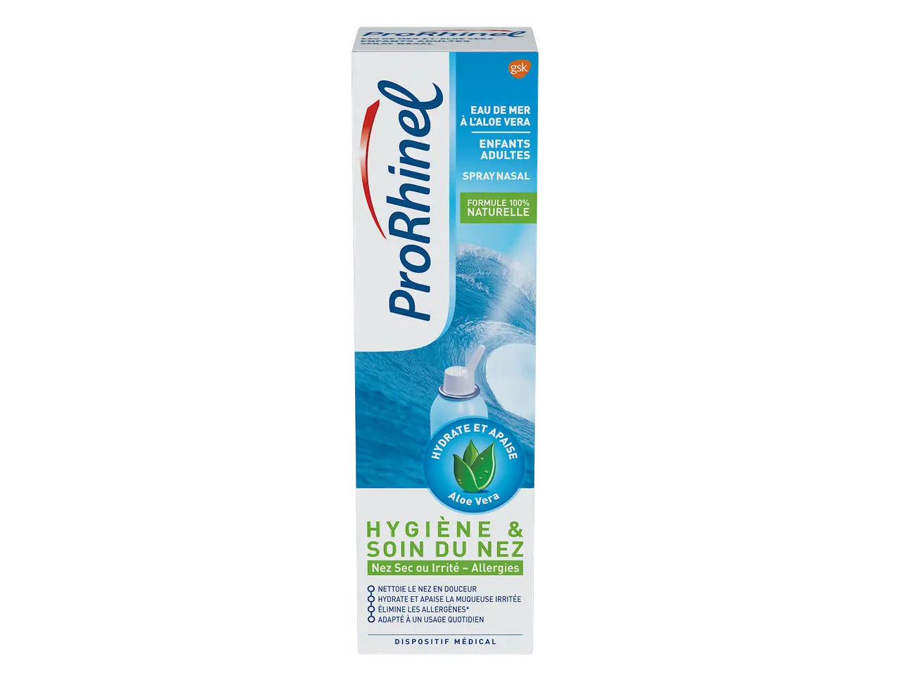 ProRhinel Hygiène du Nez à l'Aloe vera Spray 100 ml - Pharmacie Agnès Praden à Alès