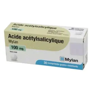 Mylan Acide Acétylsalicylique 100 mg 30 Comprimés Gastro-Résistants