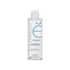 Etat Pur Eau Micellaire Nettoyante Purifiante Visage et Yeux Peaux Mixtes à Grasses 200ml