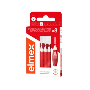 Brossettes Interdentaires Taille 2, 0.9mm 8 brossettes