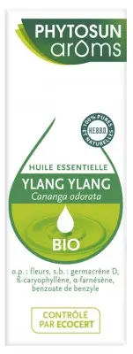 Phytosun Arôms Huile Essentielle Ylang Ylang Bio 5 ml - Pharmacie Agnès Praden à Alès