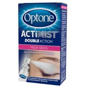 Reckitt Optone ActiMist Double Action Yeux Secs Spray/10ml - Hydratant Et Protecteur