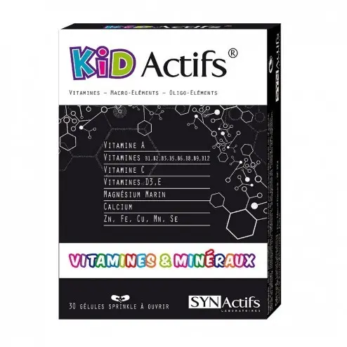 Aragan kidactifs vitamines & mineraux 30 gélules