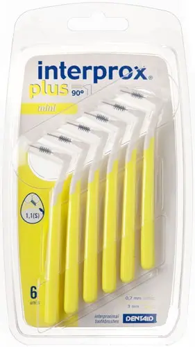 Interprox plus brossettes interdentaires jaunes Mini X6