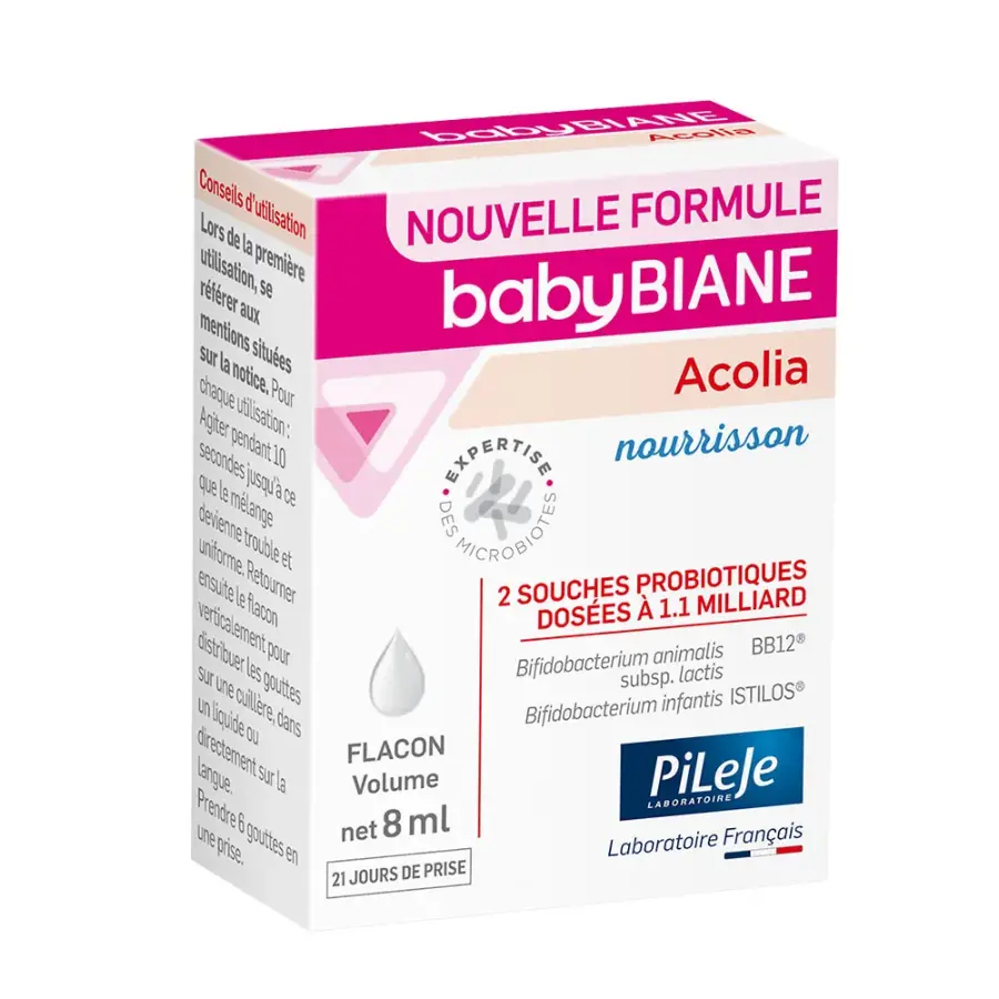 Pileje Babybiane Acolia 8 ml - Pharmacie Agnès Praden à Alès