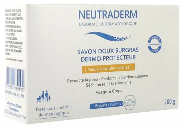 Neutraderm Savon Doux Surgras Dermo-Protecteur 200 g