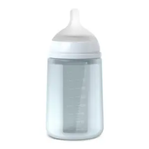 Suavinex Biberon en silicone 240ml Colour Essence Bleu