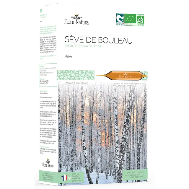 Flora Natura® Sève de Bouleau Bio 20 Ampoules