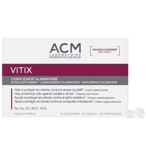 Acm Vitix Complément Alimentaire Stress Oxydatif 30 Comprimés