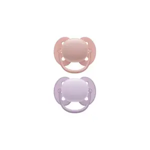 Avent Ultra Soft 2 Sucettes Orthodontiques Silicone 0-6 Mois