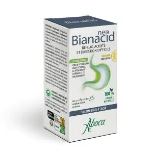 Aboca Gastro-intestinale Neobianacid Reflux Acidité & Digestion Difficile Goût Citron 14 Comprimes
