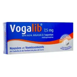 Vogalib 7.5mg Sans Sucre Édulcoré à L'aspartam 8 Lyophilisats Oraux