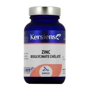 Kersiens Zinc Bisglycinate Chélaté 60 gélules 