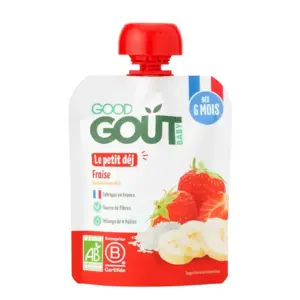 Good Gout Gourde Petit Déj Fraise 70g