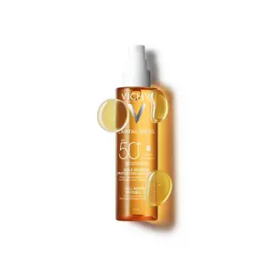 Vichy Capital Soleil Huile Invisible Protection Cellulaire SPF50+ 200 ml - Pharmacie Agnès Praden à Alès