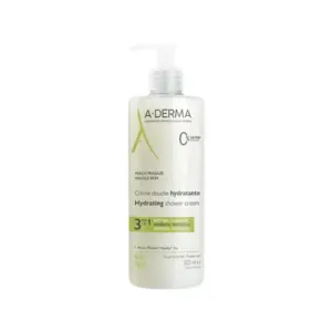 A-Derma Les Indispensables- Crème Douche Hydratante 3 en 1 - Visage, Corps et Cheveux - Peaux Fragiles, 500ml