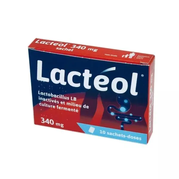 Zambon Lactéol Poudre Pour Suspension Buvable 340 mg, Boîte 10 Sachets
