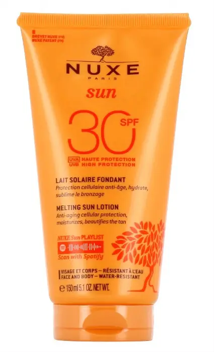 Nuxe Sun Lait Délicieux Visage et Corps SPF 30 150ml - Pharmacie Agnès Praden à Alès