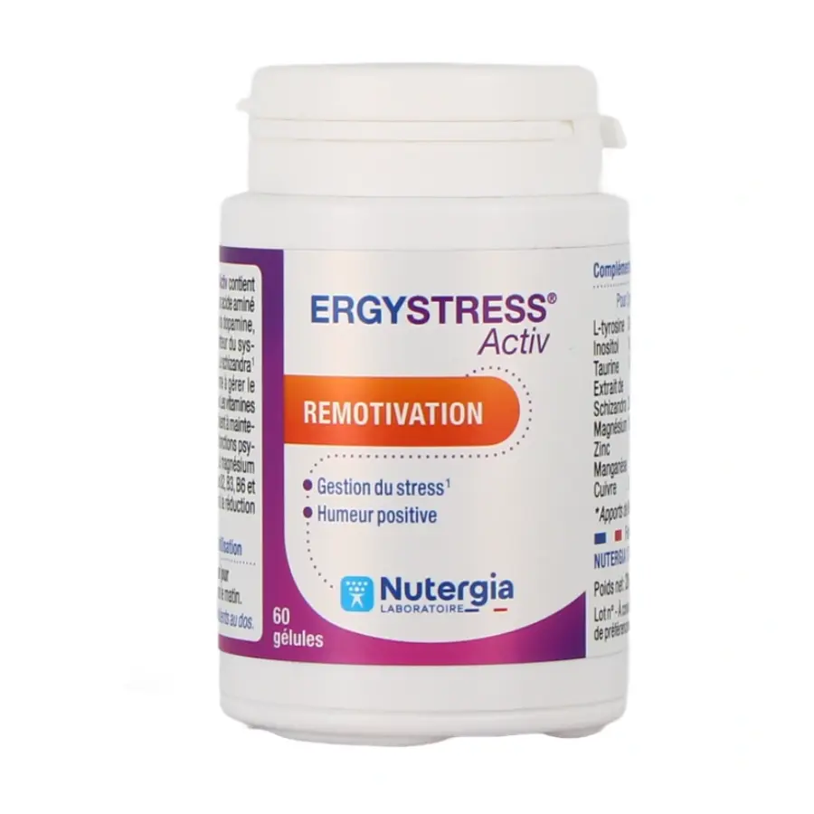 Nutergia Ergystress Activ 60 Gélules - Pharmacie Agnès Praden à Alès
