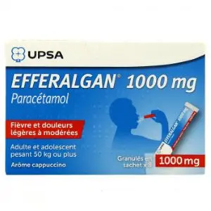 Upsa Efferalgan 1g Granulés Cappuccino 8 sachets