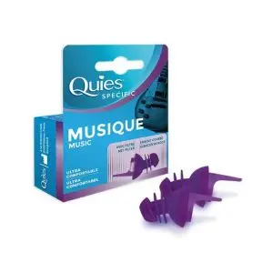 Quies Music - 1 Paire de Bouchons d'Oreille