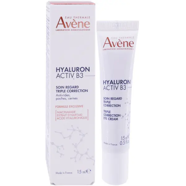 Avène Hyaluron Activ B3 Soin Regard Triple Correction 15ml - Pharmacie Agnès Praden à Alès