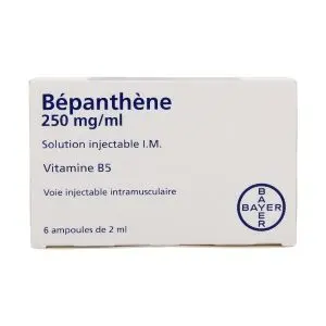 Bayer Bépanthène Solution Injectable 250 mg/ml 6 Ampoules 2ml