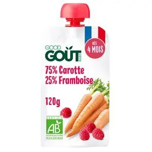 Good Gout Gourde Carotte Framboise 120 g