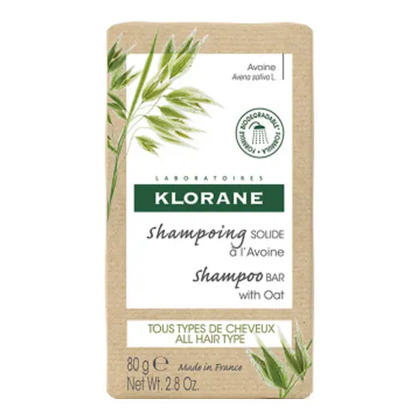 Klorane shampoing solide à l'avoine 80g