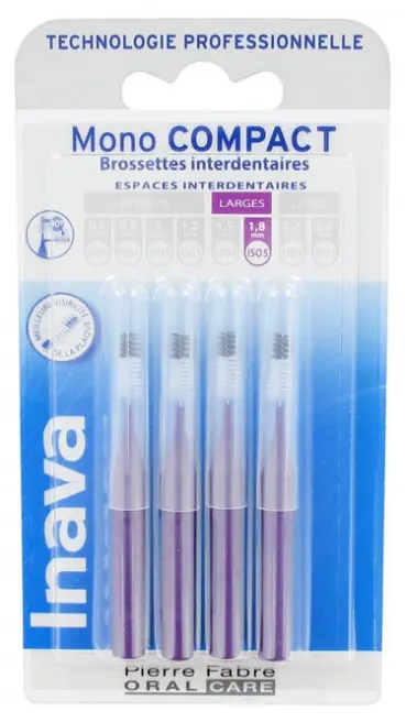Inava 4 Brossettes Interdentaires - Taille  1,8 mm