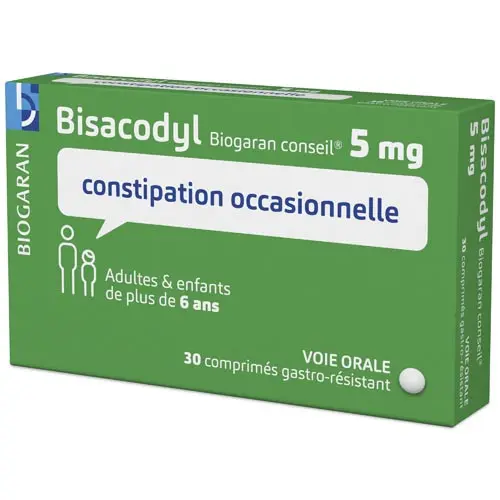 Bisacodyl 5mg Biogaran 30 comprimés