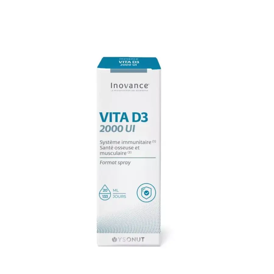 Ysonut Inovance Spray Vita D3 Végétale Vegan UI-2000 20 ml - Pharmacie Agnès Praden à Alès