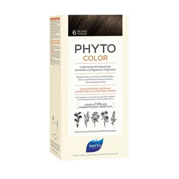 Phytocolor 6 blond foncé coloration permanente - Pharmacie Agnès Praden à Alès