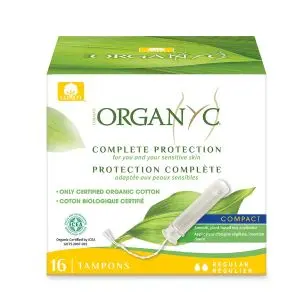 Organyc Tampon Applicateur 100% Coton Bio Normal x16