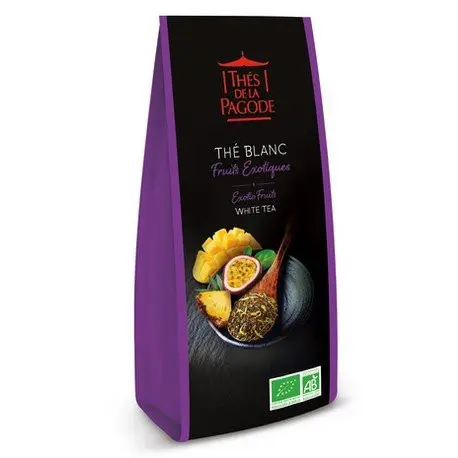 Thés de la Pagode Thé blanc fruits exotiques 100g