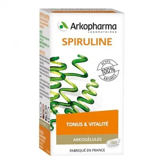 Arkopharma Arkogelules Spiruline 150 Gélules - Pharmacie Agnès Praden à Alès