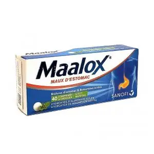 Sanofi Maalox Menthe 40 Comprimés à Croquer